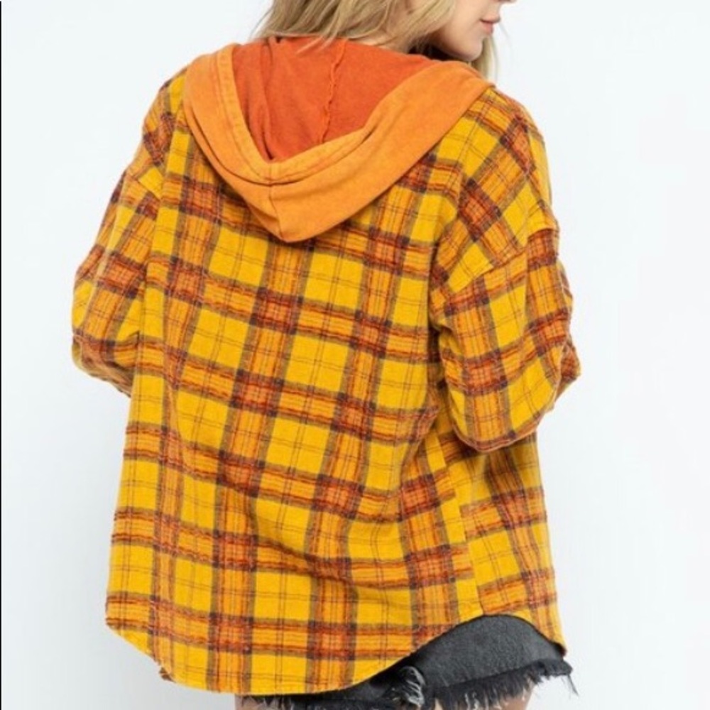 Fall In Love Plaided hooded Jacket just Arrived 🌹